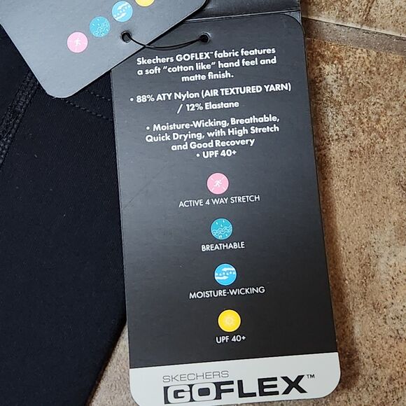 Skechers Go Walk Leggings – Women’s Large, Black, High Waist, Mid-Calf - Picture 3 of 8